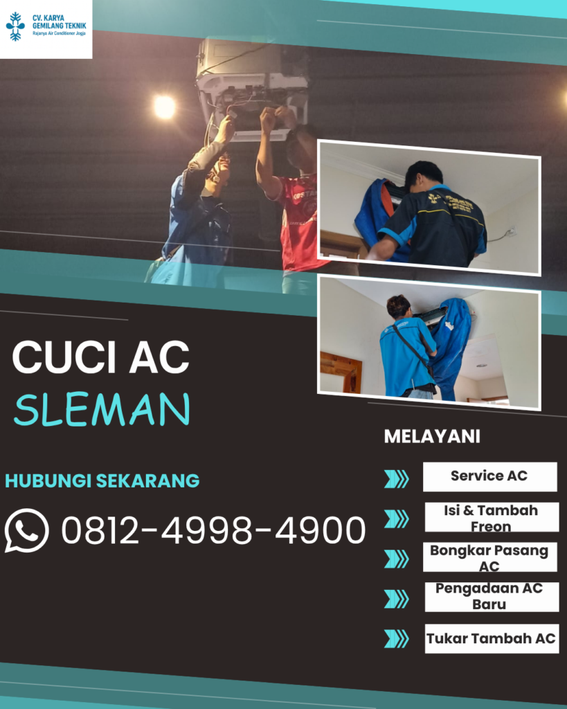 Service AC Jogja Tidak Dingin? Teknisi Datang Cepat 24 Jam