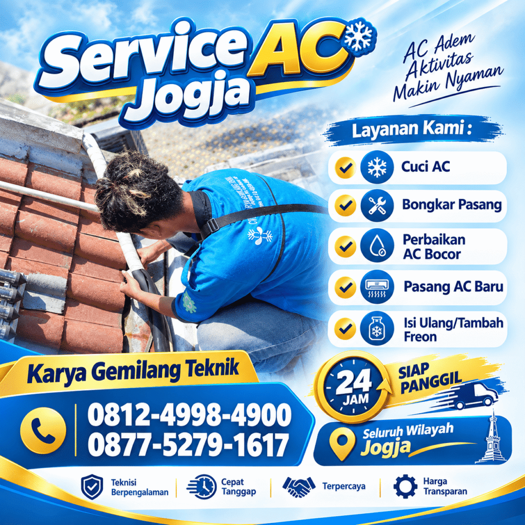 Layanan Service AC di Kotagede Jogja Panggilan 24 Jam